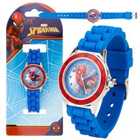 MARVEL Spider-Man Dziecięcy ZEGAREK KWARCOWY na rękę, ANALOGOWY zegarek do nauki DLA CHŁOPCA 6+ Marvel