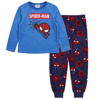 Marvel Spider-Man Piżama Chłopięca Długi Rękaw Niebieska Granatowa - Marvel