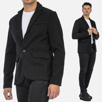 Marynarka Męska Casual Elegancka Klasyczna Czarna 6587 M Czarny Inna marka