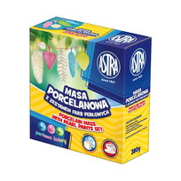 Masa Porcelanowa +3 Kolory Farb Perłowych Astra 380 G Plastyczna Dla Dzieci