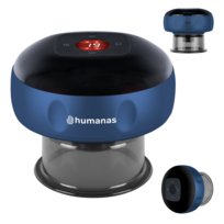 MASAŻER ANTYCELLULITOWY BAŃKA CHIŃSKA DO MASAŻU HUMANAS BB01 PLUS NIEBIESKA