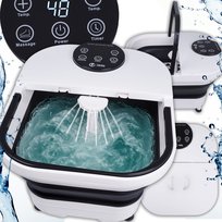 MASAŻER DO STÓP WODNY HYDROMASAŻ Z PODGRZEWANIEM DOTYKOWY SKŁADANY ISAJ FT1
