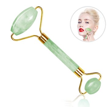 Masażer Kamienny Roller Jadeitowy Zielony Do Twarzy Wałek Z Jadeitu Do Masażu  - CocoSpa
