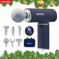 Masażer Pistolet Masujący LENOVO Fascia Gun N2 6 Końcówek 1800mAh Niebieski