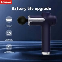 Masażer Pistolet Masujący LENOVO Fascia Gun N3 8 Końcówek 1800mAh Niebieski