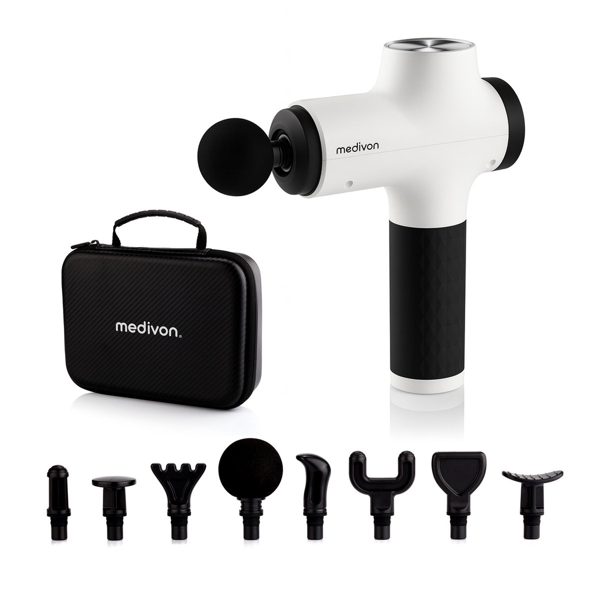 Medivon Masażer ręczny Gun MEDIVON Gun Relix + Pokrowiec 9w1