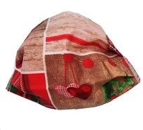 Maseczka Maska Ochronna Na Twarz Dla Dzieci Serduszka Czerwone Kratka 3698