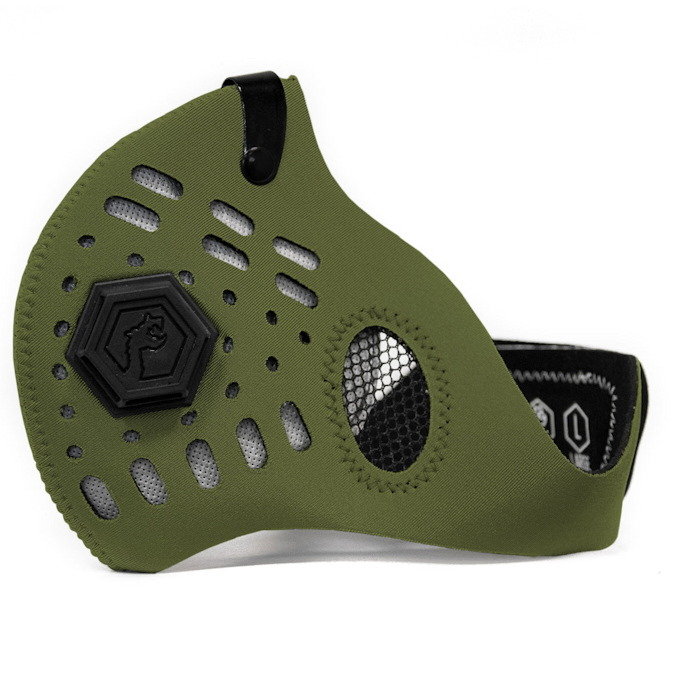 Zdjęcia - Maska medyczna Dragon Maska antysmogowa sportowa ochronna Army Green Sport II  - S 