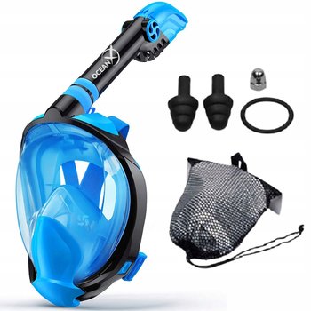 Maska Do Nurkowania Snorkelingu Pełnotwarzowa Profesjonalna OceanX L/XL - Inna marka