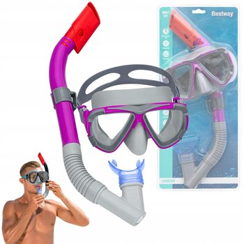 Maska Do Nurkowania Snorkelingu Z Rurką Do Pływania Profesjonalna BESTWAY - Bestway