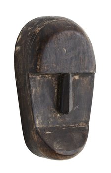 Maska drewniana, drewno mango, 23cm, dekoracja ścienna (CCS-22A) - Madam Stoltz