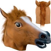 Maska Głowa Konia Koń Na Impreze Przebranie Lateksowa
