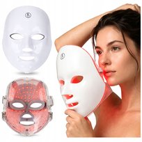 Maska Led Do Twarzy 7 Kolorów Terapia Światłem Anti Aging Usb Na Prezent Inna marka