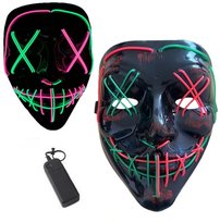 Maska Led Świecąca Dj Purge Halloween Karnawał