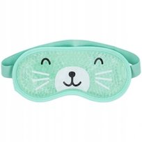 Maska na oczy z żelowymi perłami 20cm x 9cm okład ciepło zimno