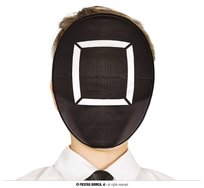 Maska Squid Game czarna z kwadratem dla dzieci