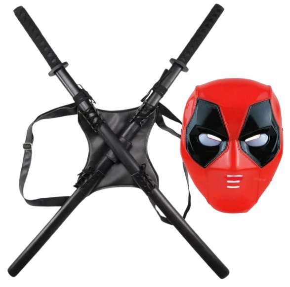 最新最全の 劇中仕様】Deadpool 布付きシェルマスク アメコミ