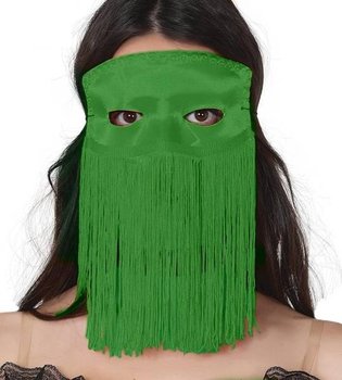 Maska Z Frędzlami Tancerka Brzucha Zielona - Guirca