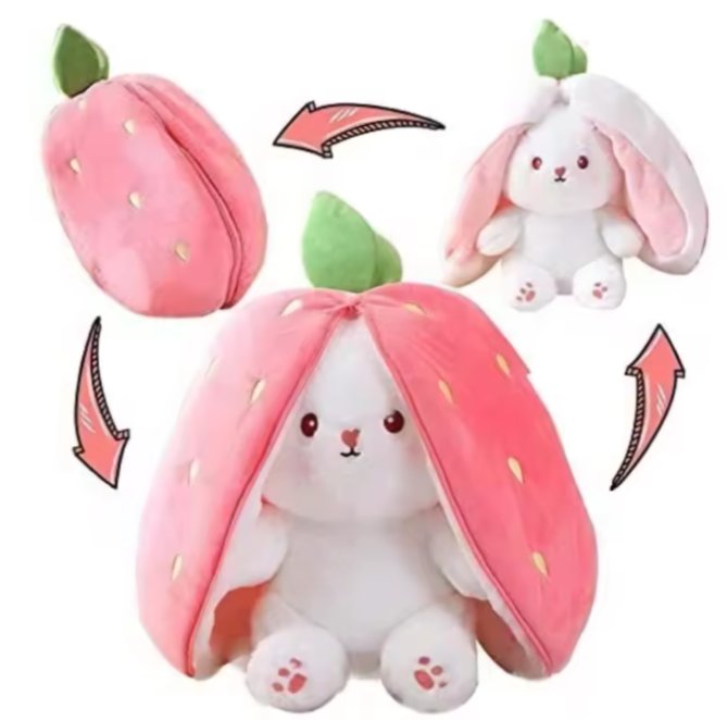 Inny producent MASKOTKA KRÓLIK TRUSKAWKA PRZYTULANKA 25cm