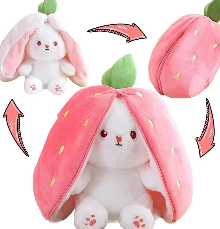 Inny producent MASKOTKA KRÓLIK TRUSKAWKA PRZYTULANKA 35cm