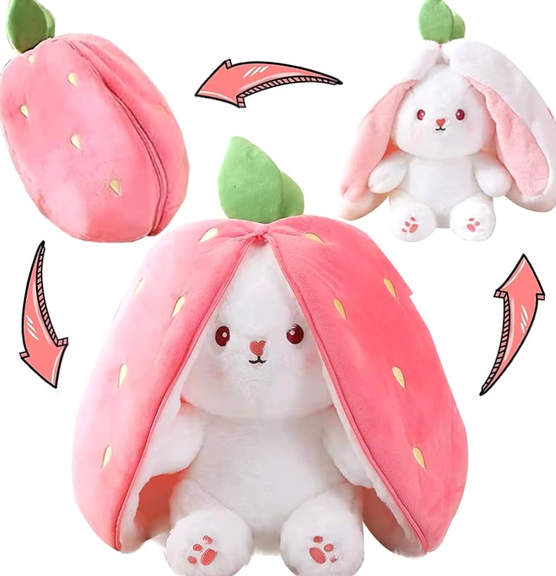 Inny producent MASKOTKA KRÓLIK TRUSKAWKA PRZYTULANKA 45cm