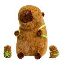 Maskotka pluszowa KAPIBARA Z PLECAKIEM Przytulanka zabawka 55cm MIŚ prezent