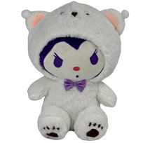 Maskotka Pluszowa Pluszak Kuromi Biała Kaptur Sanrio 35cm