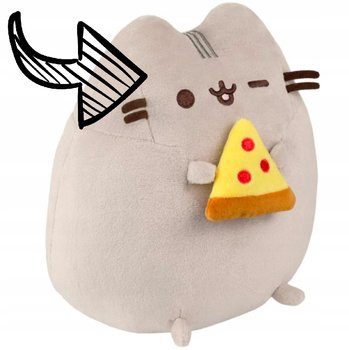 MASKOTKA PUSHEEN z PIZZĄ, pizza w łapkach 24cm kot KOTEK prezent - Aurora