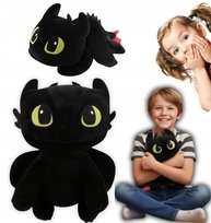 Maskotka Smok Szczerbatek 31 cm Czarny Pluszak Filmowy Jak Wytresować Smoka