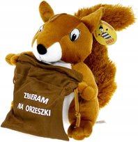 Maskotka Wiewiórka Z Workiem - 20Cm DEEF