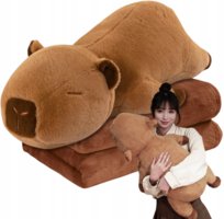 Maskotka Z Kocem Poduszka Pluszak Kapibara 3W1 52 Cm Duża Przytulanka
