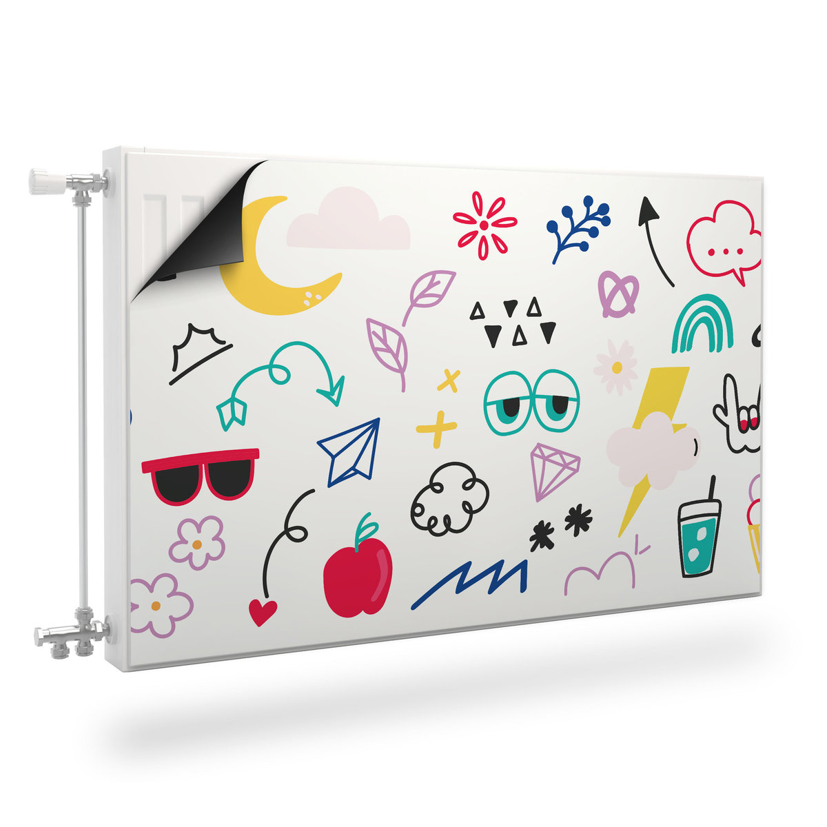 Maskownica Magnetyczna Na Grzejnik Kolorowe Rysunki Komiks 110cm X 60cm