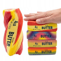 Masło antystresowy gniotek butter squishy kostka masła kolorowe sensoryczne Inna marka