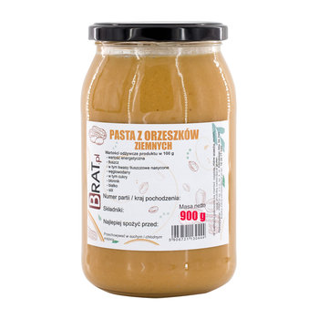 Masło orzechowe 100% Peanut Butter Smooth 900g - Brat