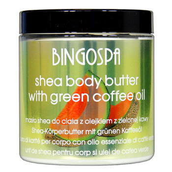 Masło shea do ciała z olejkiem z zielonej kawy BINGOSPA - BINGOSPA