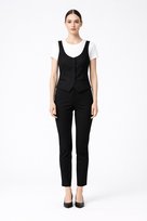 MASSIMO DUTTI CZARNA KAMIZELKA DAMSKA Z WEŁNY Z GUZIKAMI XS 1FTA Massimo Dutti