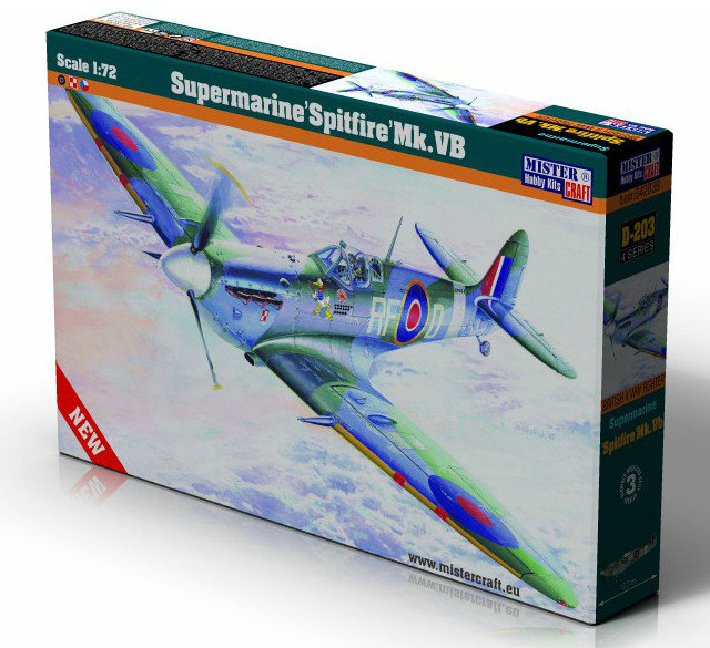 Mastercraft, Supermarine Spitfire Mk. VB, Model do sklejania, 14+