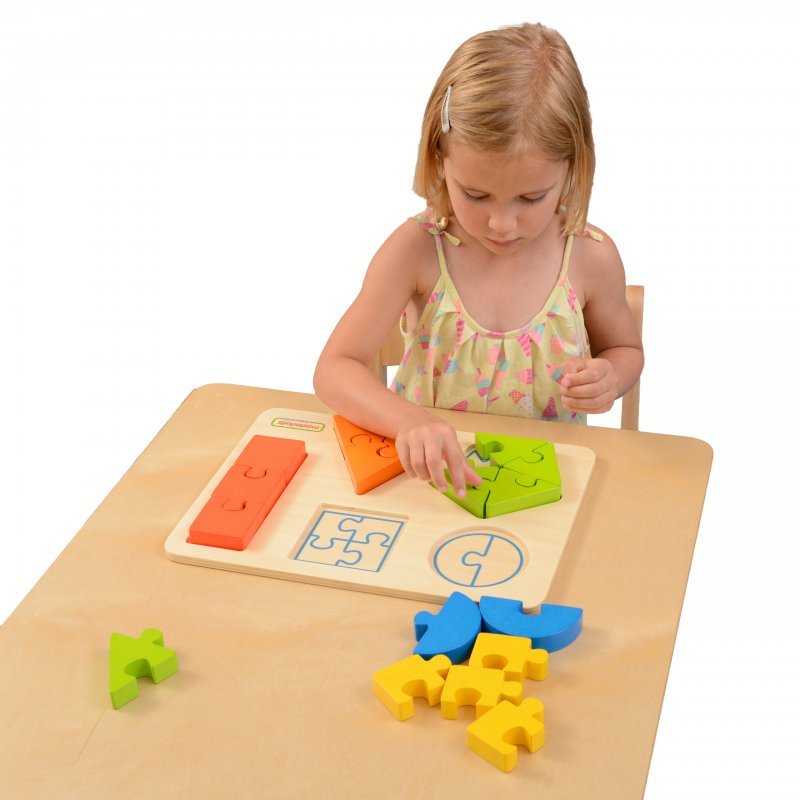 Masterkidz, drewniane puzzle Figury Geometryczne