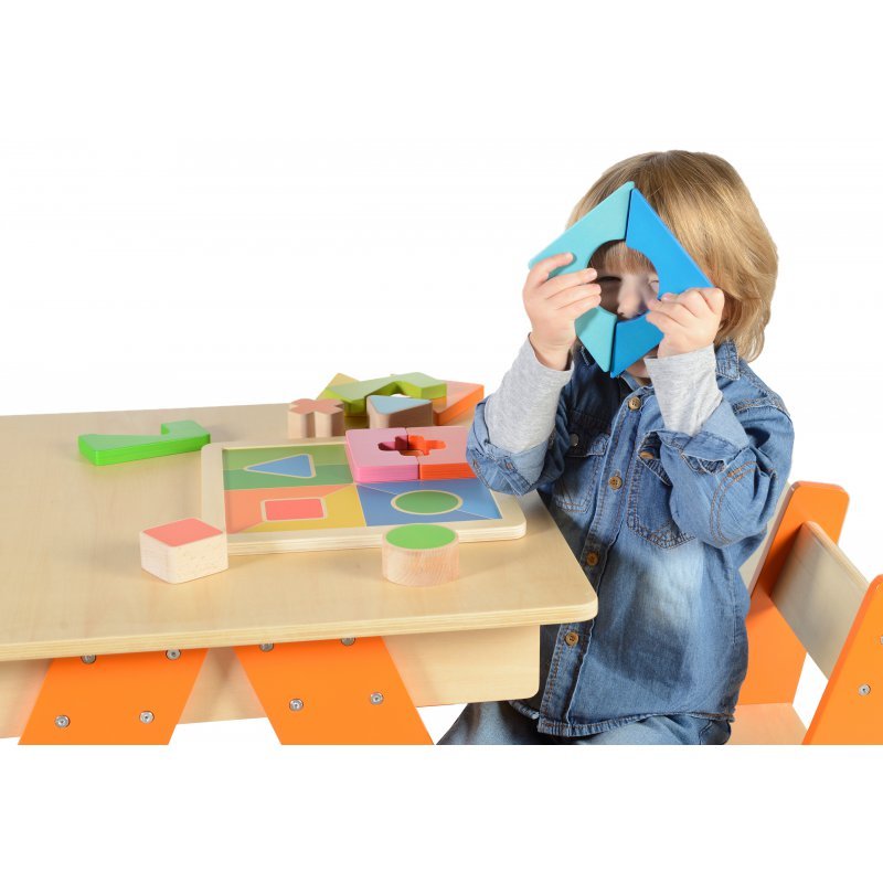 Masterkidz, puzzle geometryczne, 12 elementów