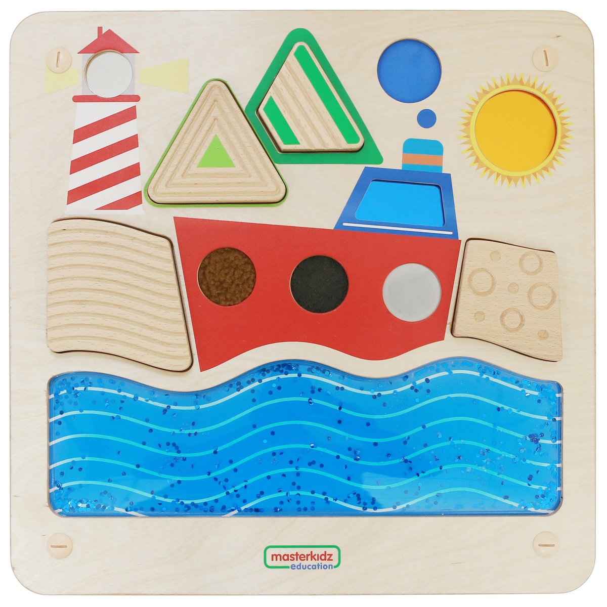Фото - Інтерактивні іграшки Masterkidz, tablica edukacyjna sensoryczna, Żeglowanie Ocean