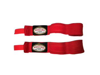 Masters, Bandaże bokserskie, BB-4, czerwony - Masters Fight Equipment