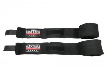 Masters Fight Equipment, Bandaże bokserskie, BB-3, czarny 3m - Masters Fight Equipment