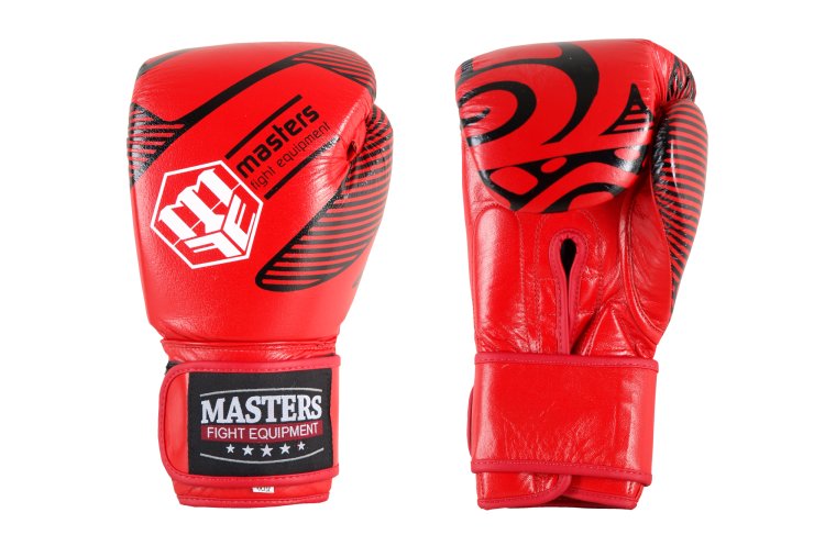 Фото - Рукавички для єдиноборств Masters Fight Equipment, Rękawice bokserskie skórzane RBT-RED 14 oz