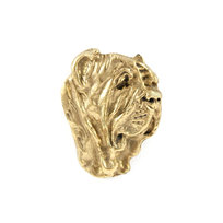 Mastif neapolitański, Neapolitan mastiff, Mastino napoletano II - pozłacana broszka typu pin, elegancka ozdoba z psem, wyjątkowy pins marki Art-Dog