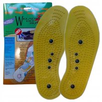 MASUJĄCE MAGNETYCZNE WKŁADKI DO BUTÓW AKUPRESURA ROZMIAR od 36 do 46