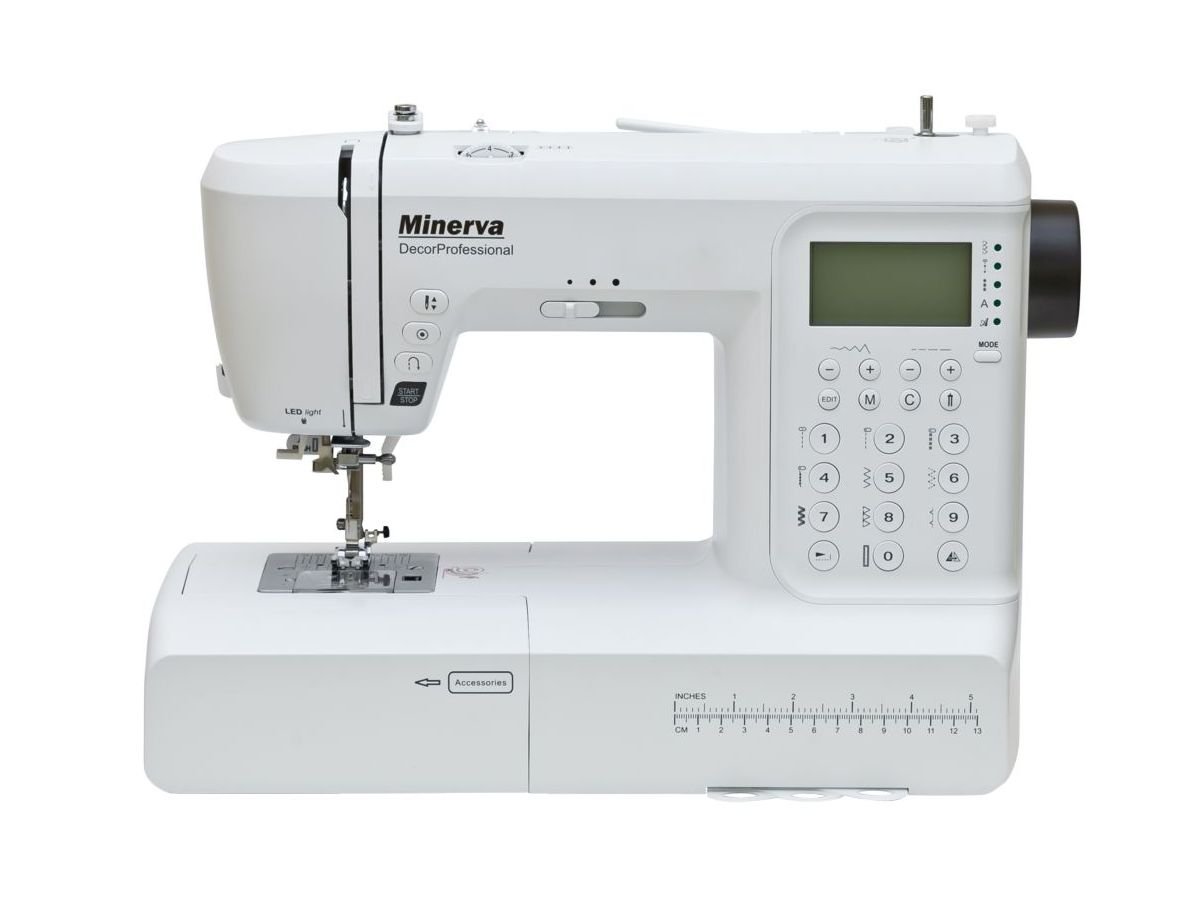 Maszyna do szycia MINERVA Decor Professional, biała
