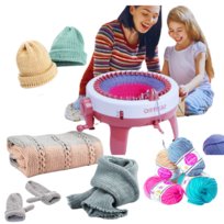 Maszyna Dziewiarska Młynek Obręcz Krosno Do Robienia Na Drutach + Włóczka