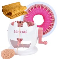 Maszyna Dziewiarska Młynek Obręcz Krosno Do Robienia Na Drutach + Włóczka