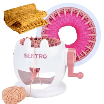 Maszyna Dziewiarska Młynek Obręcz Krosno Do Robienia Na Drutach + Włóczka - Inna marka