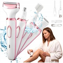 MASZYNKA DO GOLENIA DEPILATOR GOLARKA DAMSKA TRYMER DO NOSA I BRWI ZESTAW Beluvi Beauty